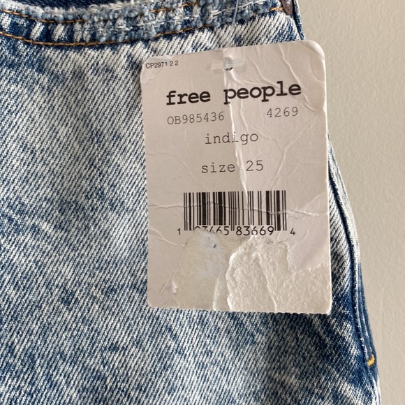 Free People High Waisted Distressed Rigid Denim - Picture 7 of 15